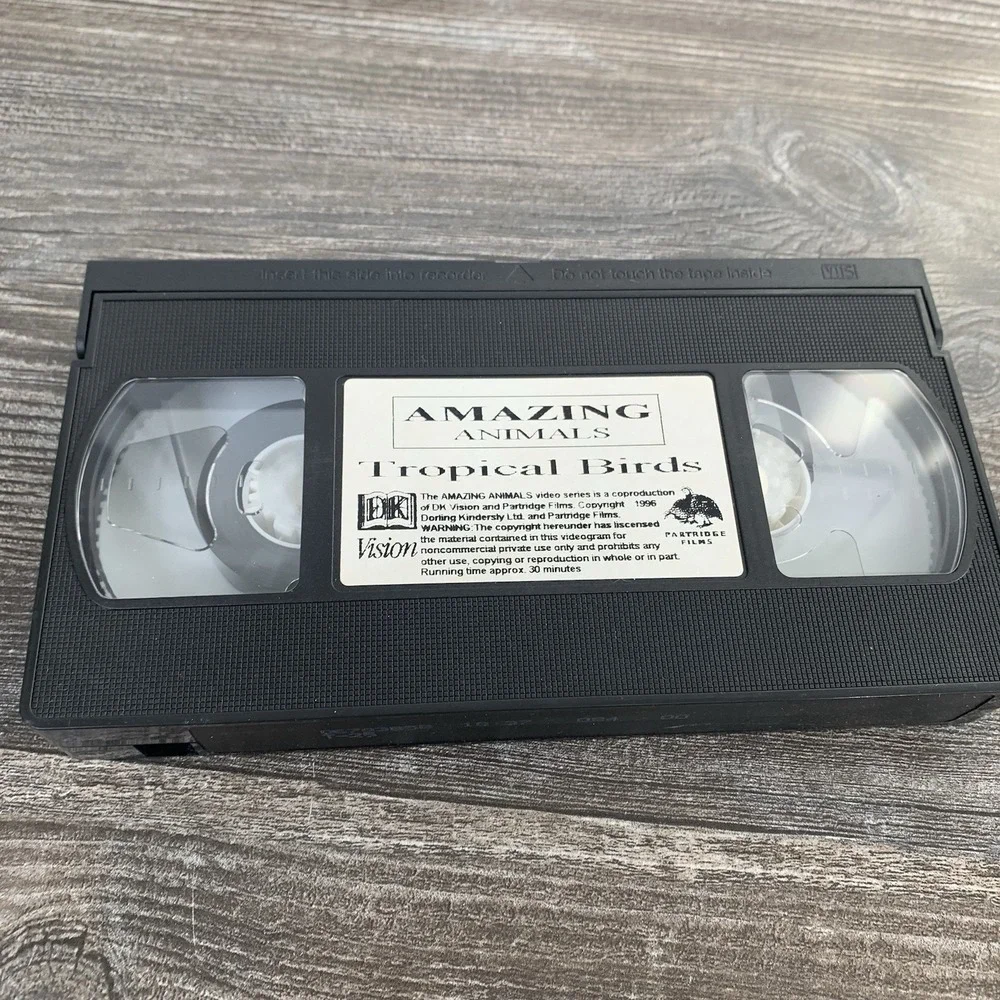 Henry's Amazing Animals: Tropical Birds VHS Tape‎ 1997 Disney Channel Show Rare